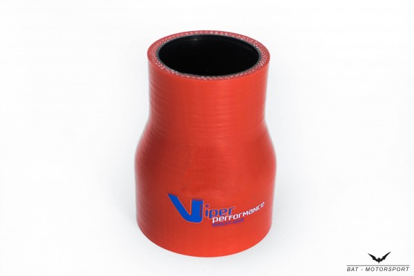 19mm - 16mm silicone reducer hose red